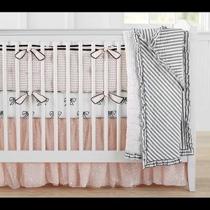 Pottery Barn Sparkle Crib Skirt